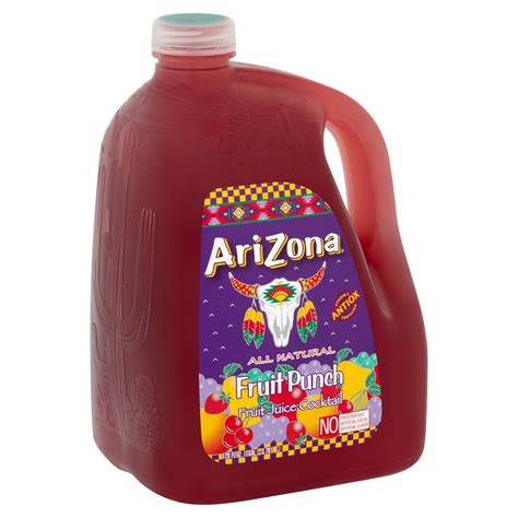 AriZona Fruit Punch Juice Cocktail, 128 Fl. Oz. - Walmart.com