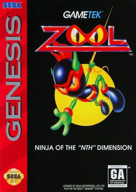 Zool - Ninja of the "Nth" Dimension boxarts for Sega Megadrive - The ...