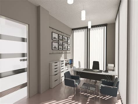 Trendy Modern Small Office Interior Design