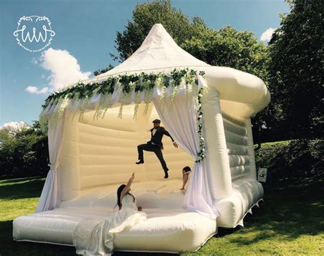 Wedding bounce house: fun for guests of all ages!