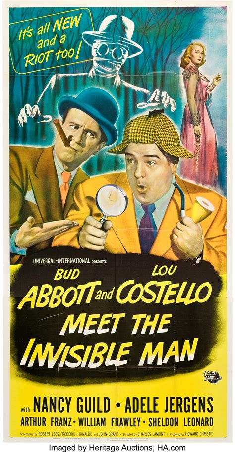 Abbott and Costello Meet the Invisible Man (Universal | Lot #85846 ...