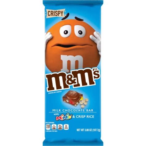 M&M's Minis & Crisp Rice Milk Chocolate Bar, 3.8 oz - Dillons Food Stores