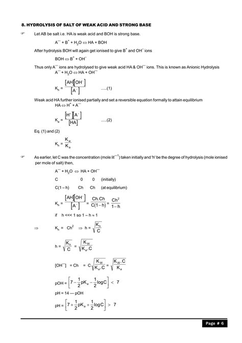 Ionic Equilibrium Class 11 Notes for IIT JEE & NEET