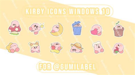 Kirby Pack Icons Windows 10 by Gumilabel - ♡ ͎. ｡˚혾홞홣홣홖홢홤홣♡⋆.ೃ࿔*'s Ko ...