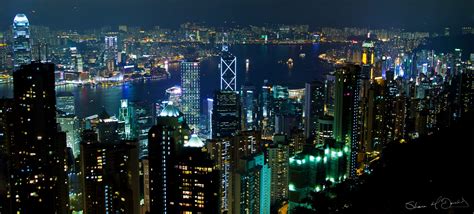 Hong Kong by Night from the Peak - Photo of Hong Kong from the Peak