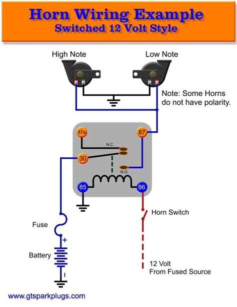 Horn Relay Diagram 12 Volt Schematic 840 Depict Wiring For On 12 Volt ...