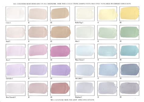 Pastel Paint Colours - Francesca's Paints