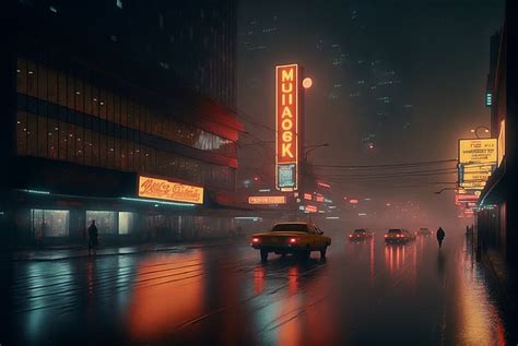 HD wallpaper: AI art, Blade Runner, cyberpunk, noir, city, street, rain ...