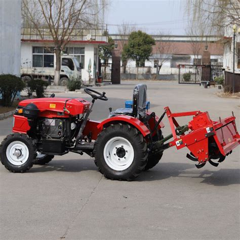 25HP Used Agriculture Machinery Small Farm Tractor With Rotary Tiller ...