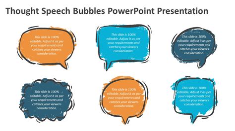 Thought Speech Bubbles PowerPoint Presentation | PPT Template