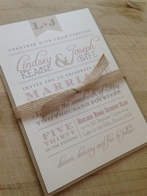 Best 21 Diy Rustic Wedding Invitations - Home, Family, Style and Art Ideas