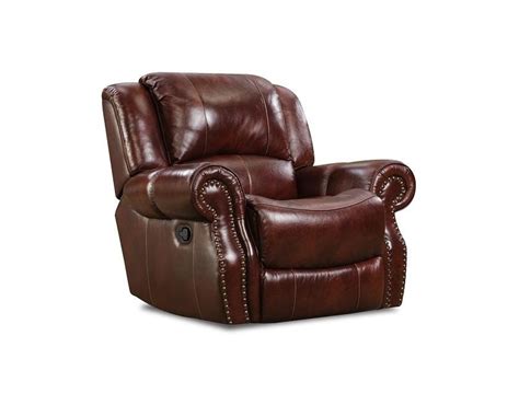 Corinthian 999 LEATHER Rocking Recliner | Interstate Auction Company