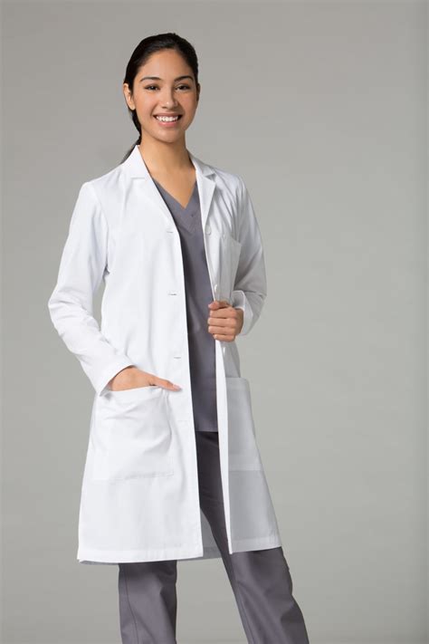 Lab Coats 7156 - Women's Long Lab Coat - Henry Ford Health Uniform Apparel