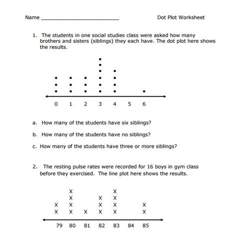 12+ Sample Dot Plot Examples Sample Templates - Worksheet Template Tips ...