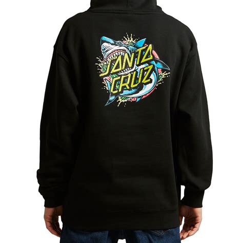 Santa Cruz Shark Dot Pullover Hoodie - Black in 2019 | Black hoodie ...