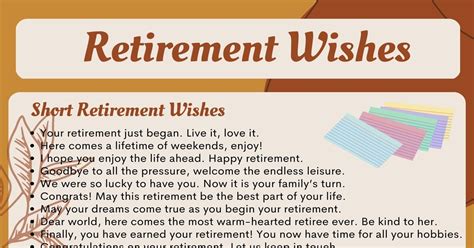 Retirement Wishes: 90 Ways To Wish Someone A Happy Retirement • 7ESL