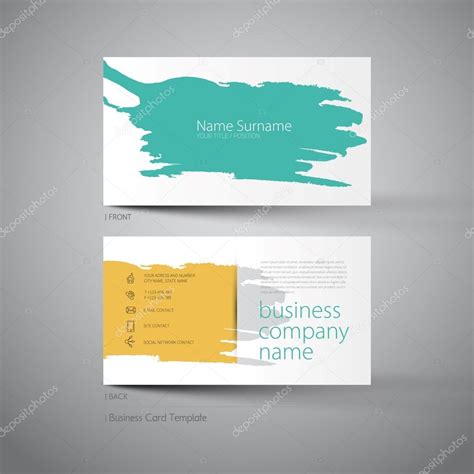 Art business card template — Stock Vector © matju78 #83164210