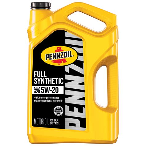 Pennzoil Full Synthetic 5W-20 Motor Oil, 5 Quart - Walmart.com