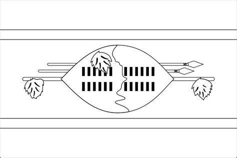 Flag of Eswatini coloring page - Download, Print or Color Online for Free