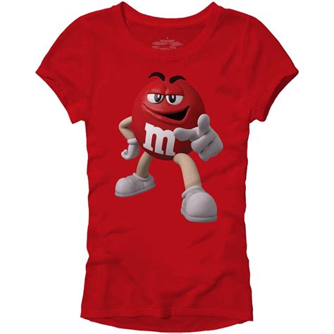 M&M's Candy Character Face Juniors T-Shirt