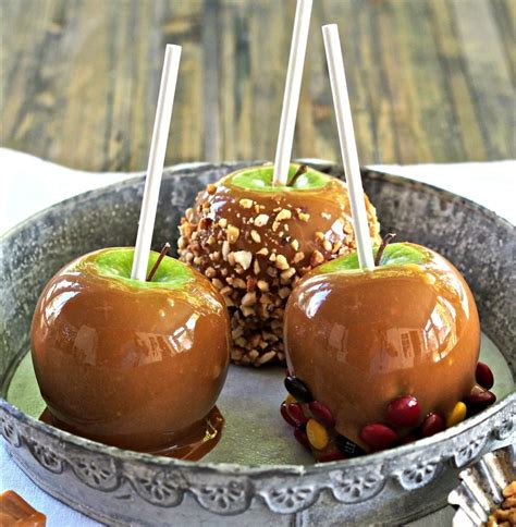 Classic Caramel Apples - Simply Sated