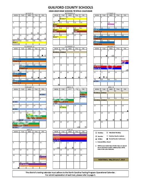 Guilford County Schools Calendars – Greensboro, NC