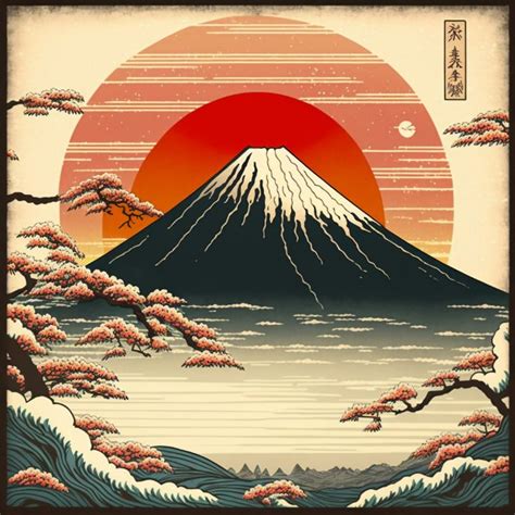 Mt. Fuji Sunrise - Mdgmlr's Art - Digital Art & AI, Ethnic, Cultural ...