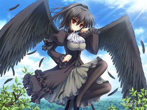 anime girl with wings and a sword | Kanji / anime, manga, characters ...