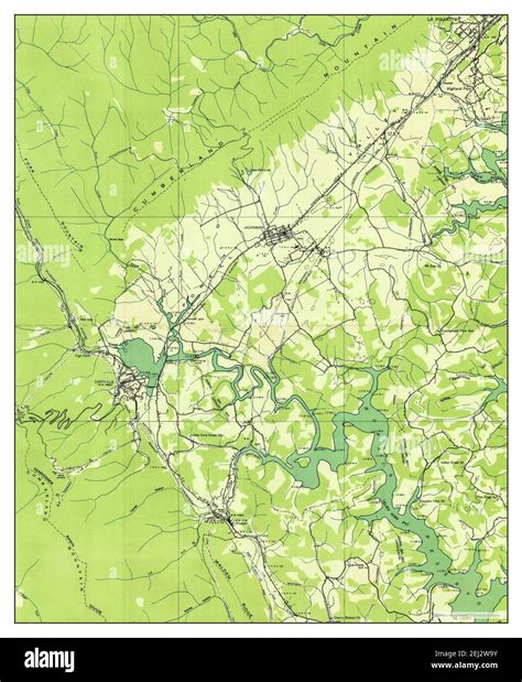 Jacksboro, Tennessee, map 1936, 1:24000, United States of America by ...