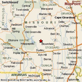 Puxico, Missouri Area Map & More