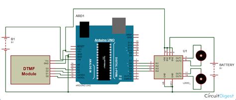 DTMF Controlled Robot using Arduino: Complete Project with Circuit ...