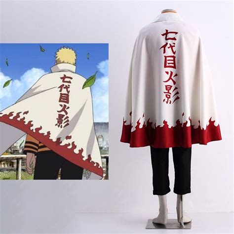 Naruto Uzumaki 7th Hokage Cloak Boruto Cosplay For Men and Kids ...