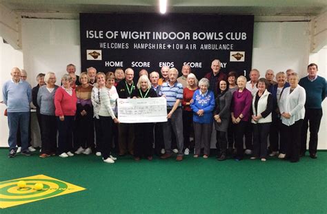 INDOOR BOWLS CLUB HAND OVER CHEQUE TO LOCAL AIR AMBULANCE - Island Echo ...