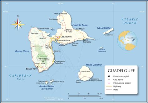 Carte de la Guadeloupe Images Arts et Voyages