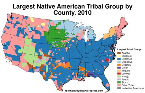 Maps of Native American Tribes in the United States - Vivid Maps