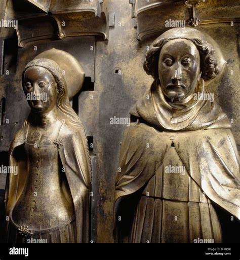 Richard II (King of England 1377-1399) & Queen Anne of Bohemia bronze ...