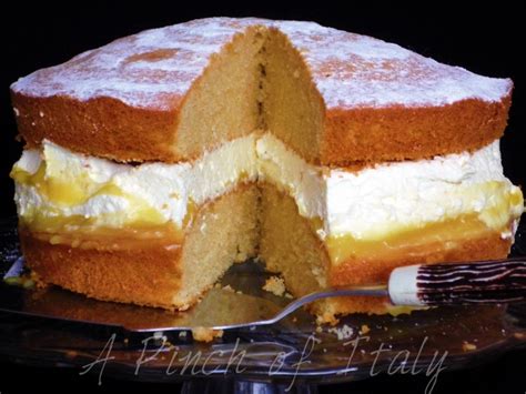 Lemon Curd Sponge Cake, Recipe, A Pinch of Italy