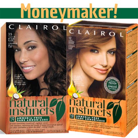 Clairol Coupons | Makes Natural Instincts Hair Color Moneymaker ...