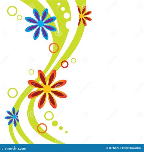 Abstract flower design stock illustration. Image of element - 15742877