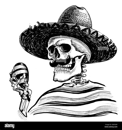 Skeleton and sombrero hi-res stock photography and images - Alamy