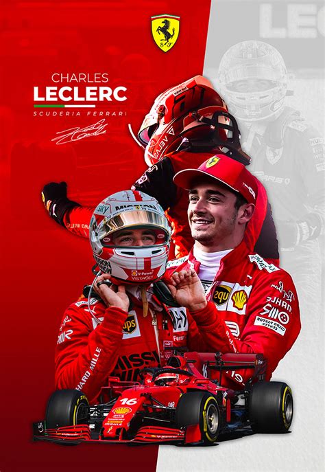 Charles Leclerc Autograph Poster – Posterwa