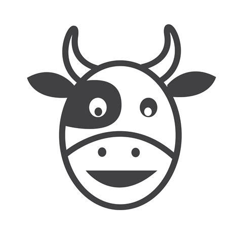 Cow head icon 639279 Vector Art at Vecteezy