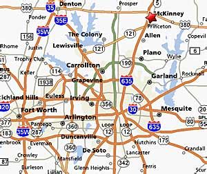 McKinney, Texas Map