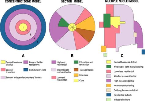 Concentric Zone Model / Burgess Model Diagram | Quizlet