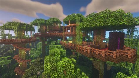 Minecraft Jungle Tree Houses