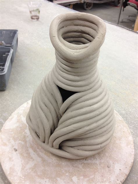 An odd coil pot I just finished. #ceramics #art | Coil pottery, Coil ...