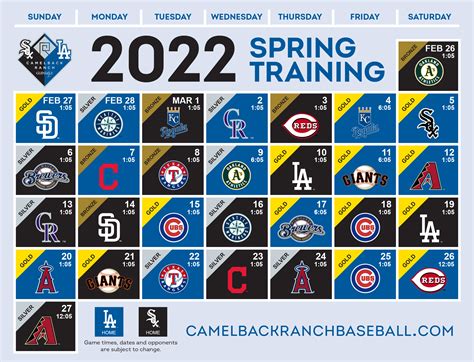 Camelback Ranch-Glendale announces 2024 spring training schedule ...