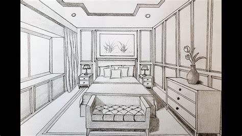 1 Point Perspective Drawing Room - bestroom.one