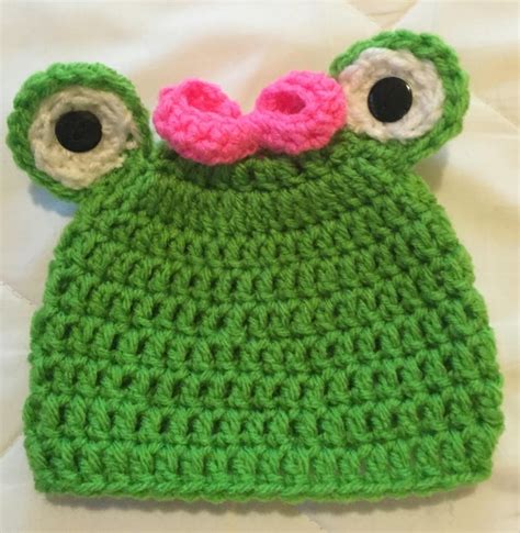 Sweet Baby Girl's Crochet Frog Hat - Etsy