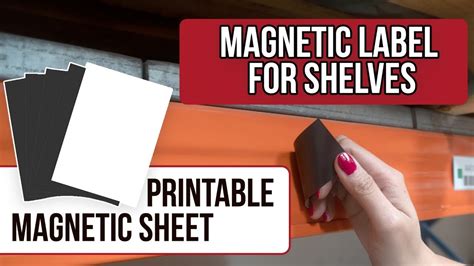 Magnetic Labels for Warehouse Shelves: Printable Magnet Sheet - YouTube